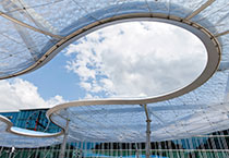Aarau Bus terminal and station square